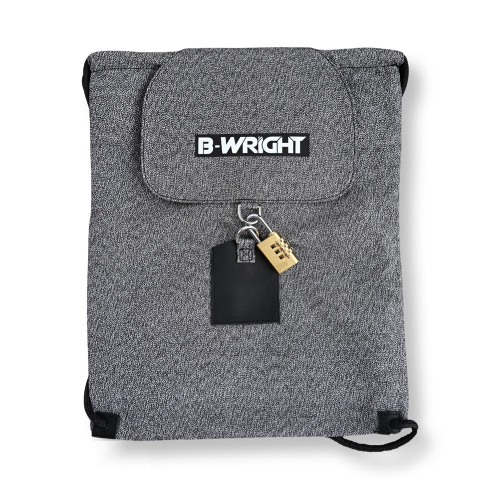 Slash Resistant Drawstring Bag With Top Flap & Locking Mechanism | Anti Theft